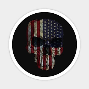 US FLAG SKULL Magnet